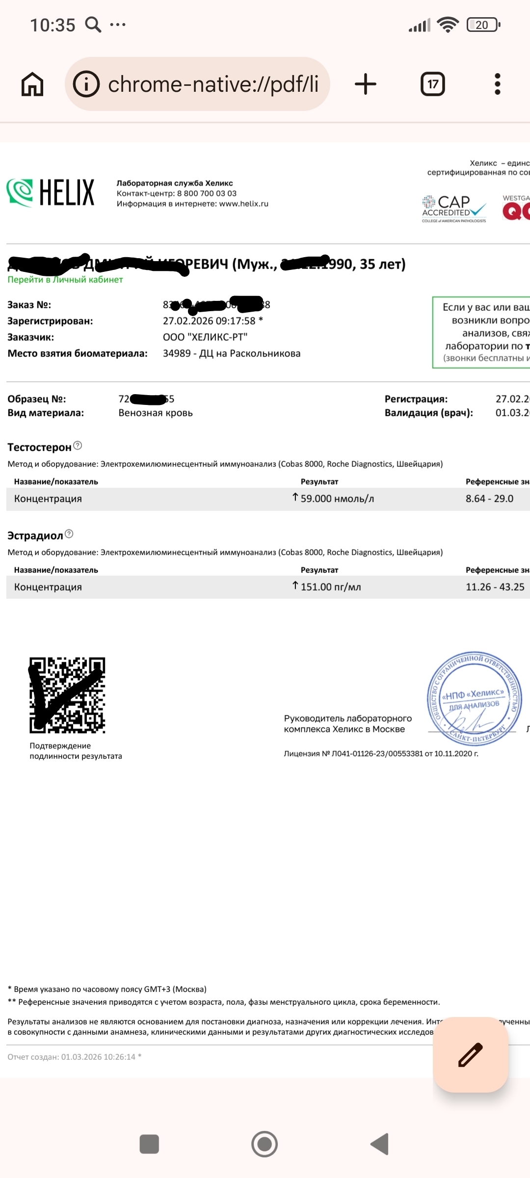 Анализы АШ DimoEstro - Бодибилдинг форум AnabolicShops